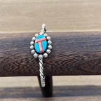 Twist turquoise cuff