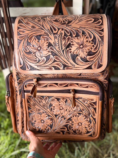All tooled backpack