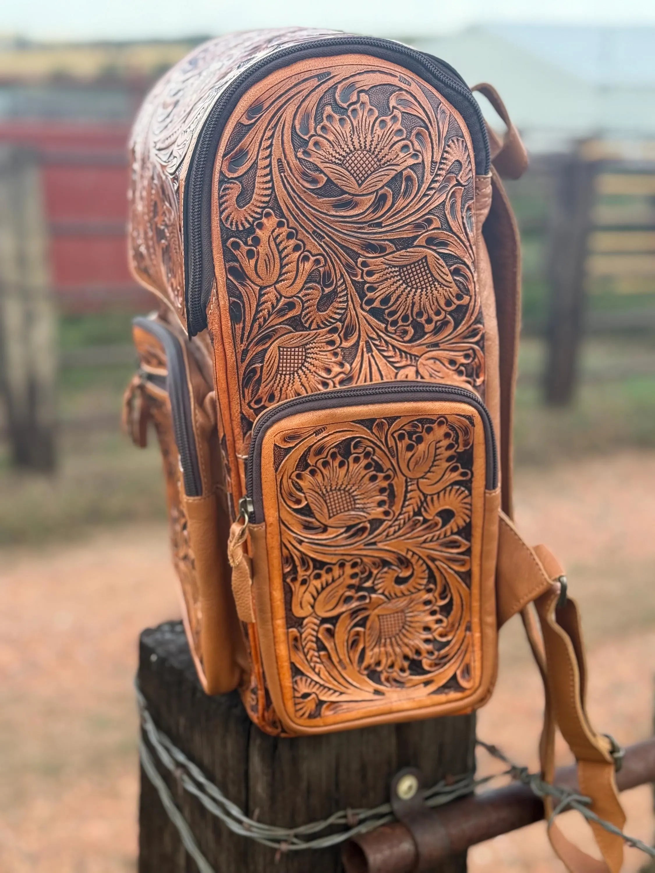 All tooled backpack